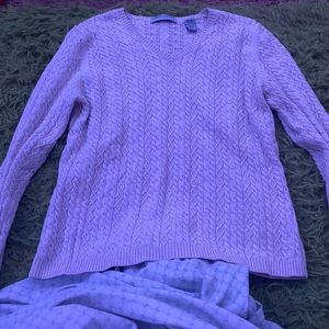 White detailed sweater